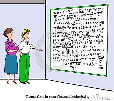 Financial Flaw Stock Photo