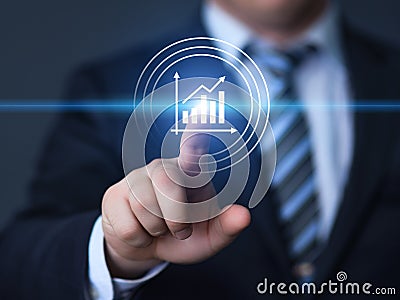 Financial Graph. Stock Market chart. Forex Investment Business Internet Technology concept Stock Photo