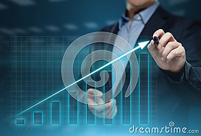 Financial Graph. Stock Market chart. Forex Investment Business Internet Technology concept Stock Photo