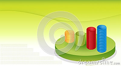 Financial Graphs Background Stock Photo