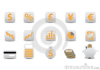 Financial icons Vector Illustration