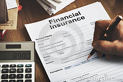 Financial Insurance Loan Banking Credit Debt Concept Stock Photo