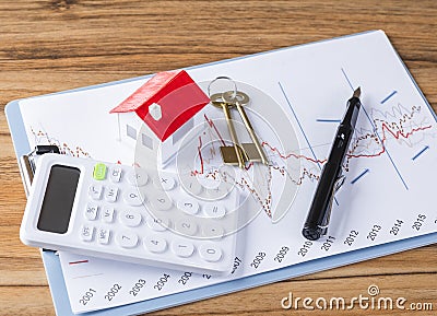 Financial investment savings real estate concept Stock Photo