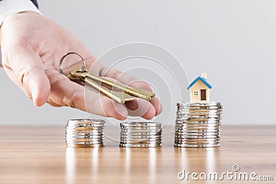 Financial investment savings real estate concept Stock Photo