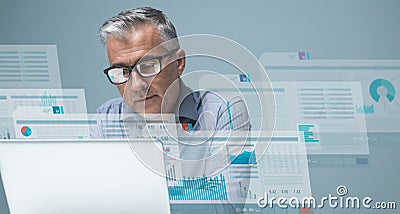 Financial management and technology Stock Photo