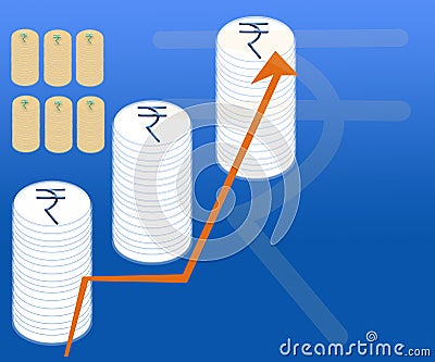 Financial Money Market Investment Budget India Background Graphics Stock Photo