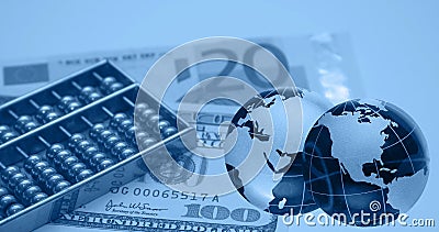 Financial Montage Stock Photo