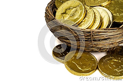 Financial Nest Egg Stock Photo