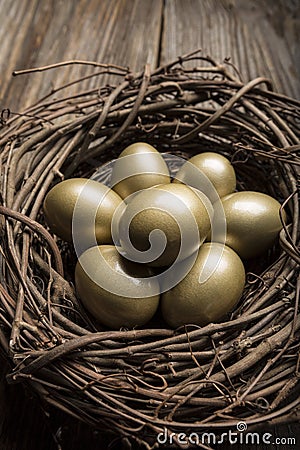 Financial Nest Egg and Building Additional Wealth and financial planning Stock Photo