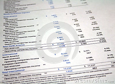 Financial Paperwork Stock Photo