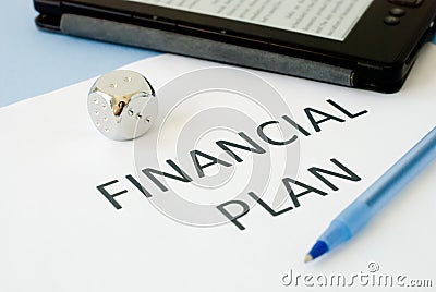 Financial plan Stock Photo