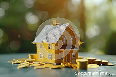 Financial Planning Home Loans, Insurance, Savings concepts Stock Photo