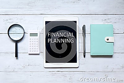 Financial planning Stock Photo