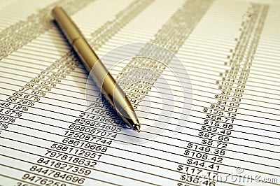 Financial Report 02 Stock Photo