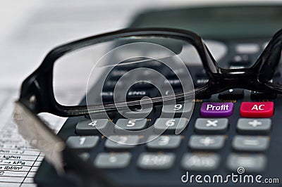 Financial report 2 Stock Photo