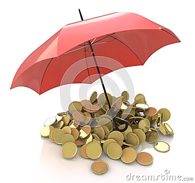 Financial stability, business success and insuranc Stock Photo