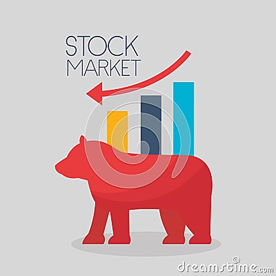 Financial stock market Vector Illustration