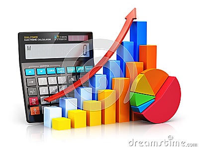 Financial success and accounting concept Stock Photo