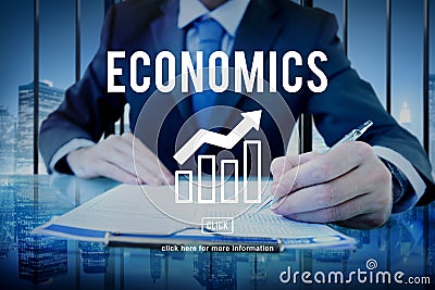 Financial Trade Economics Financial Graphic Concept Stock Photo