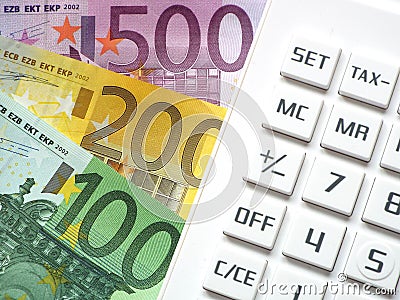 Financial transactions Stock Photo