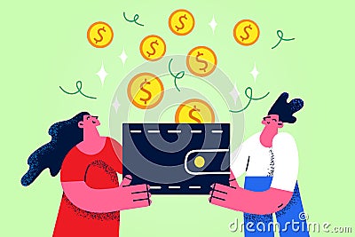 Financial wealth, savings, profit concept Vector Illustration