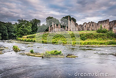 Finchale Priory and River Wear Stock Photo