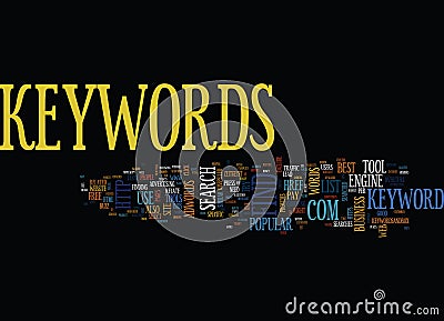 Find The Best Keywords For Your Web Pages Word Cloud Concept Vector Illustration