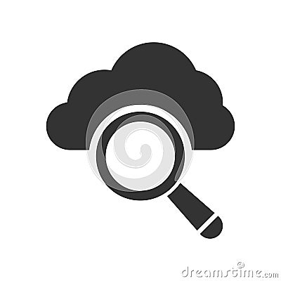 Find Cloud Icon Vector Illustration