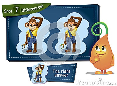 Find 5 differences Columbus Day Stock Photo