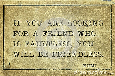 Find friend Rumi Stock Photo