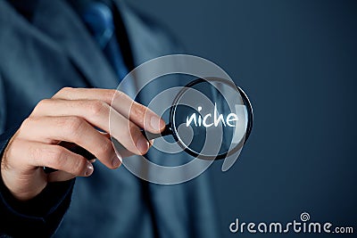 Find market niche Stock Photo