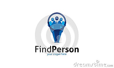 Find Person Logo Vector Illustration