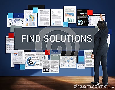 Find Solution Problem Solving Progress Result Concept Stock Photo