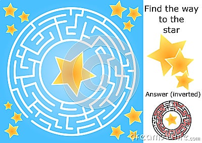 Find the Star maze labirinth game