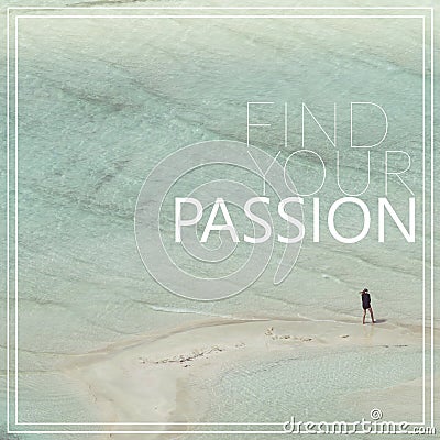 Find Your Passion. Balos bay at Crete island in Greece. Stock Photo