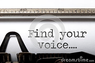 Find your voice inspiration Stock Photo