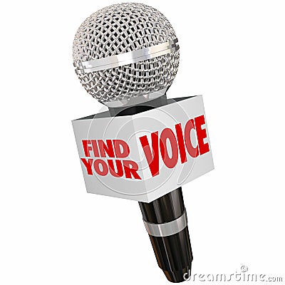 Find Your Voice Share Opinion Microphone Stock Photo