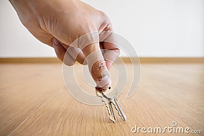 Finding the keys Stock Photo