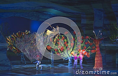 Finding Nemo Play at Disney World Editorial Stock Photo