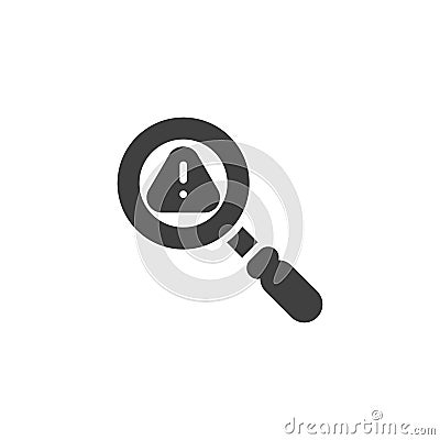 Finding problem vector icon Vector Illustration