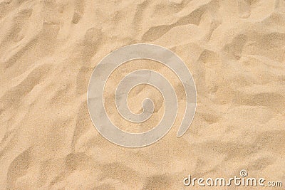 Fine beach sand in the summer sun Stock Photo