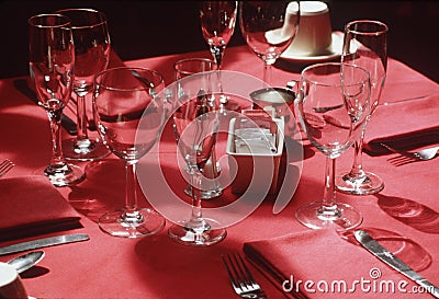 Fine dining Stock Photo