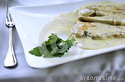 Fine dining Stock Photo