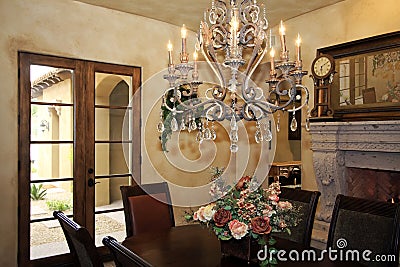 Fine dining room Stock Photo