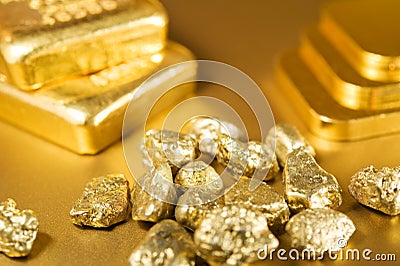 Fine gold Stock Photo