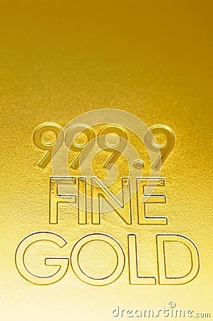 Fine gold closeup Stock Photo