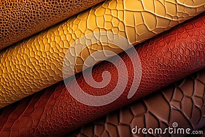 fine leather textures and patterns in sunlight Stock Photo