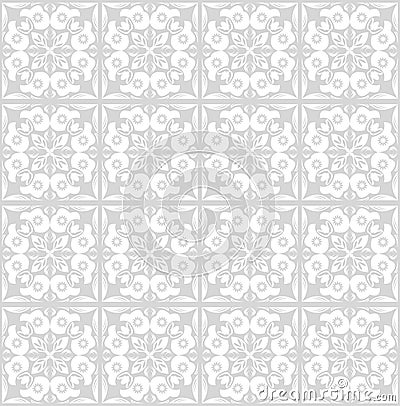Fine low contrasting gray patterns on white background Vector Illustration