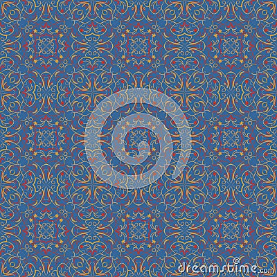 Fine oriental patterns in natural soft colors. Seamless oriental patterns. Filigree geometric patterns. Morocco ancient patterns. Vector Illustration