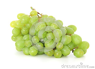 Fine ripe green grapes Stock Photo